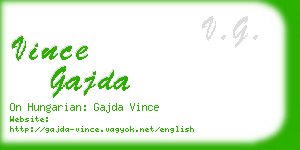 vince gajda business card